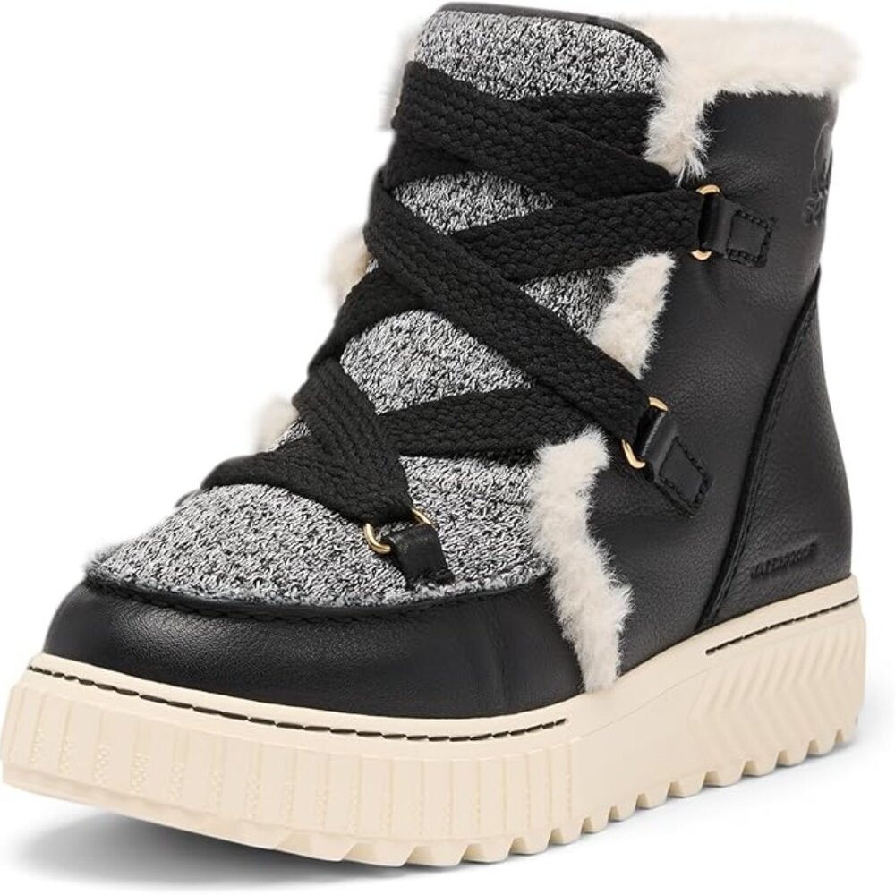 Sorel Womens ONA Ave Alpine Waterproof Boots, Black,One Lace Hook Broken Size8.5